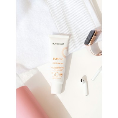 Protector Solar Facial Crema Sport Sun Gel SPF 50 Sunage 50ml Montibello